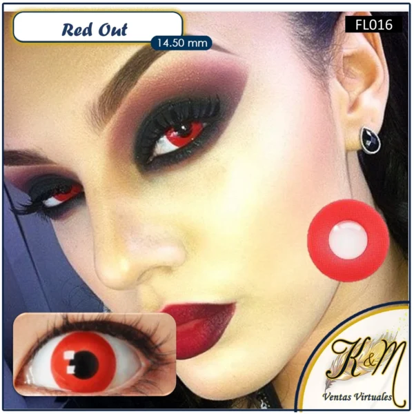 Pupilente Out Red (FL016)