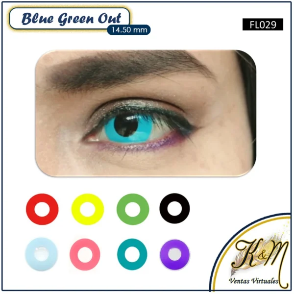 Pupilente Out Blue Green (FL029)
