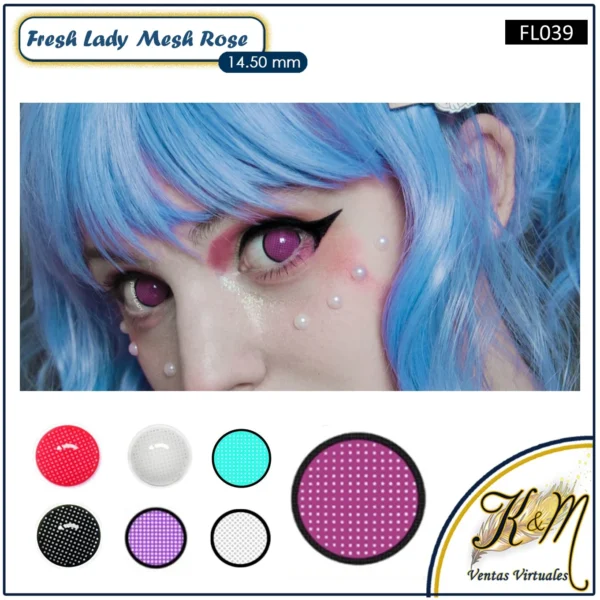 Pupilente Mesh R Rose (FL039)