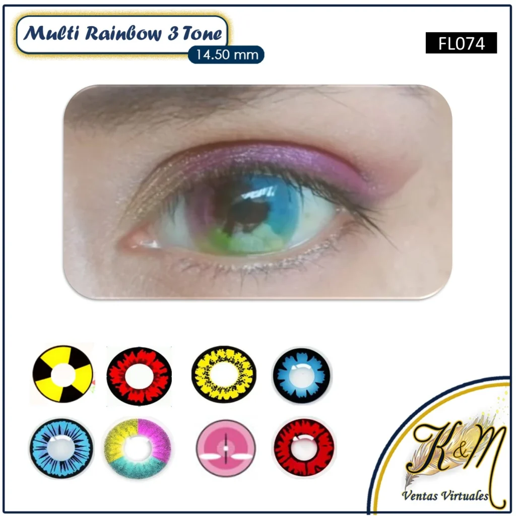 Lente Multi Rainbow 3 Tone (FL074)