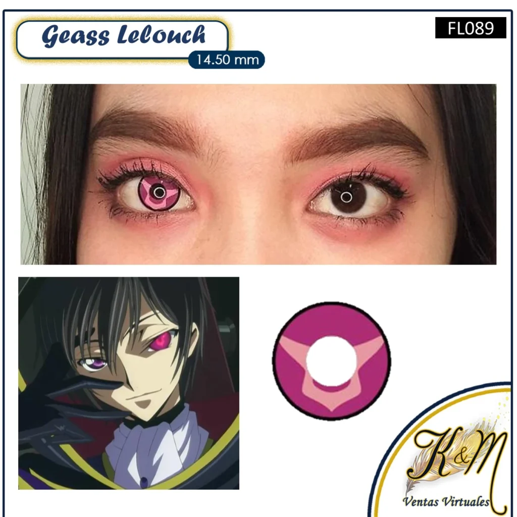 Lente Geass Lelouch Pink  (FL089)