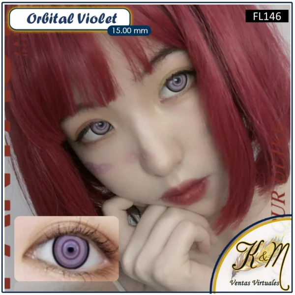 Pupilente Violet Spiral Light Purple (FL146)