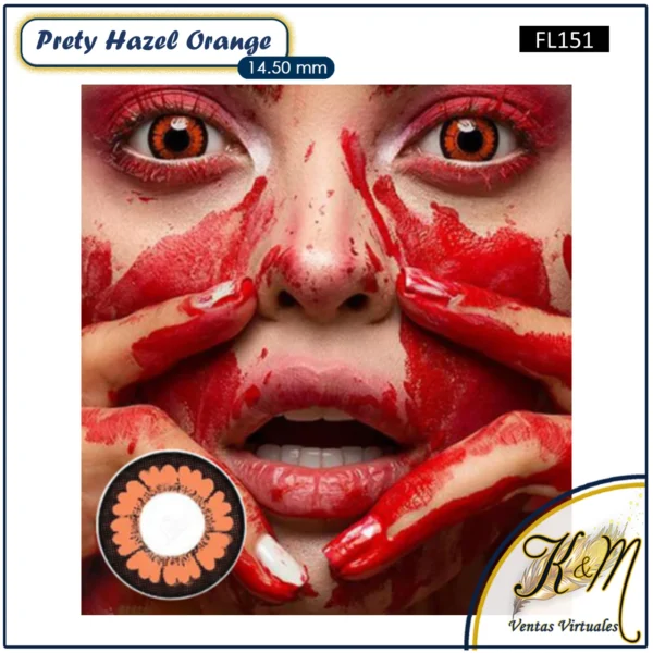 Pupilente Prety Hazel Orange (FL151)
