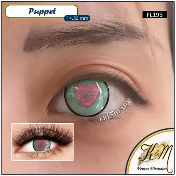 Pupilente Puppet Heart Pink (FL193)