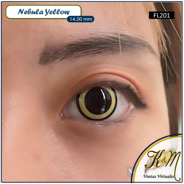 Pupilente Nebula Yellow (FL201)