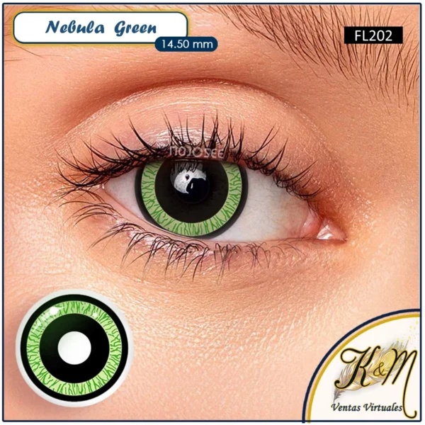 Pupilente Nebula  Green (FL202)