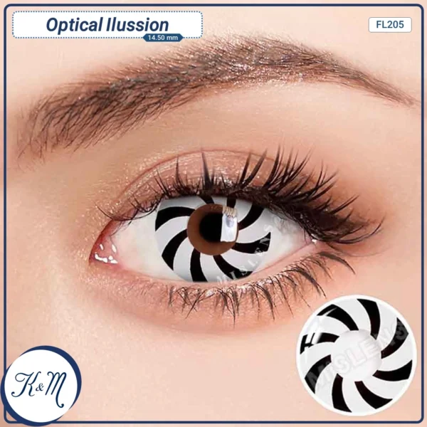 Pupilente Optical Ilussion Black (FL205)