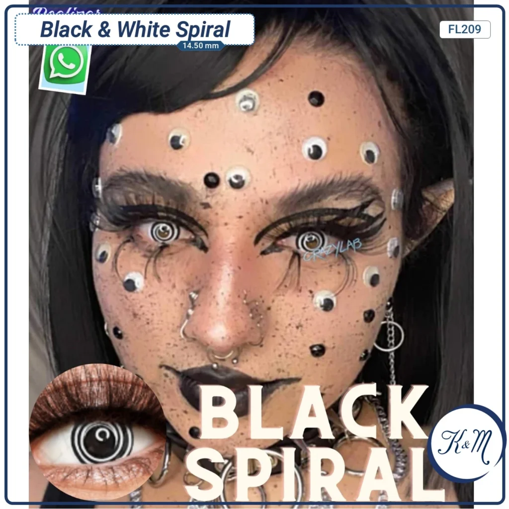 Lente Spiral Black & White (FL209)
