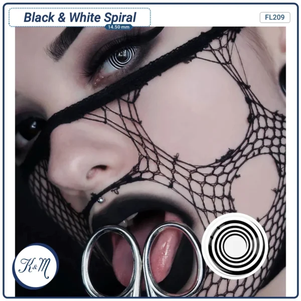Pupilente Spiral Black & White (FL209) - Image 2