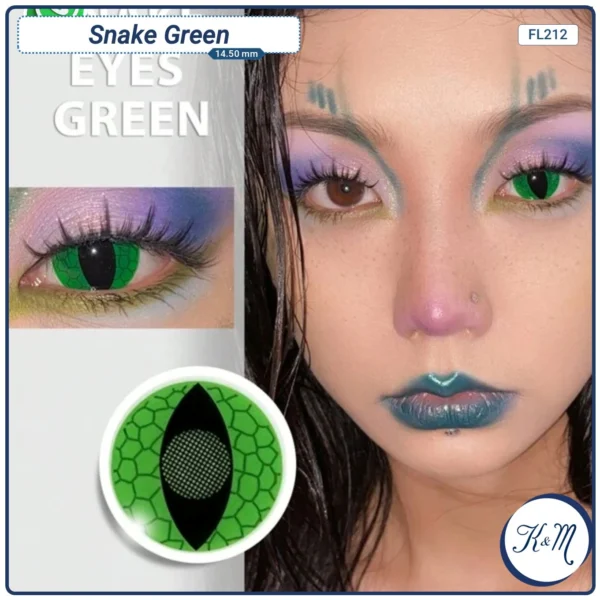 Pupilente Snake Green (FL212)