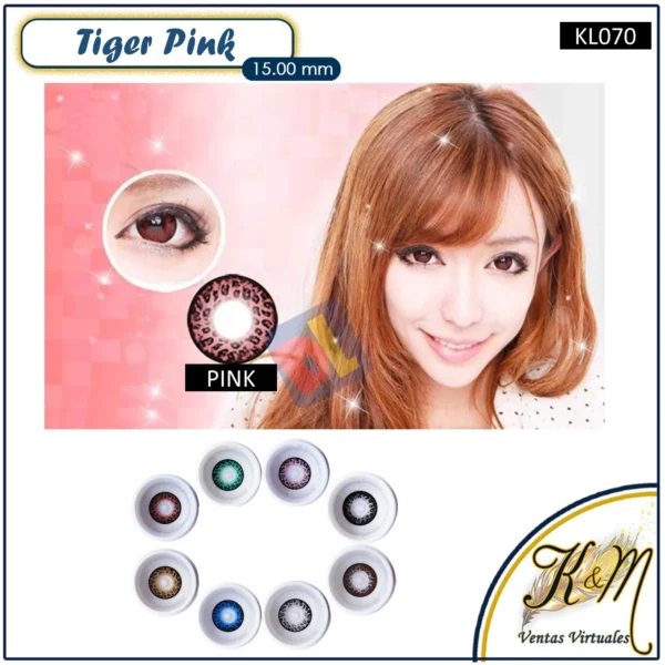 Lens Medidevice Tiger Pink  (KL070)