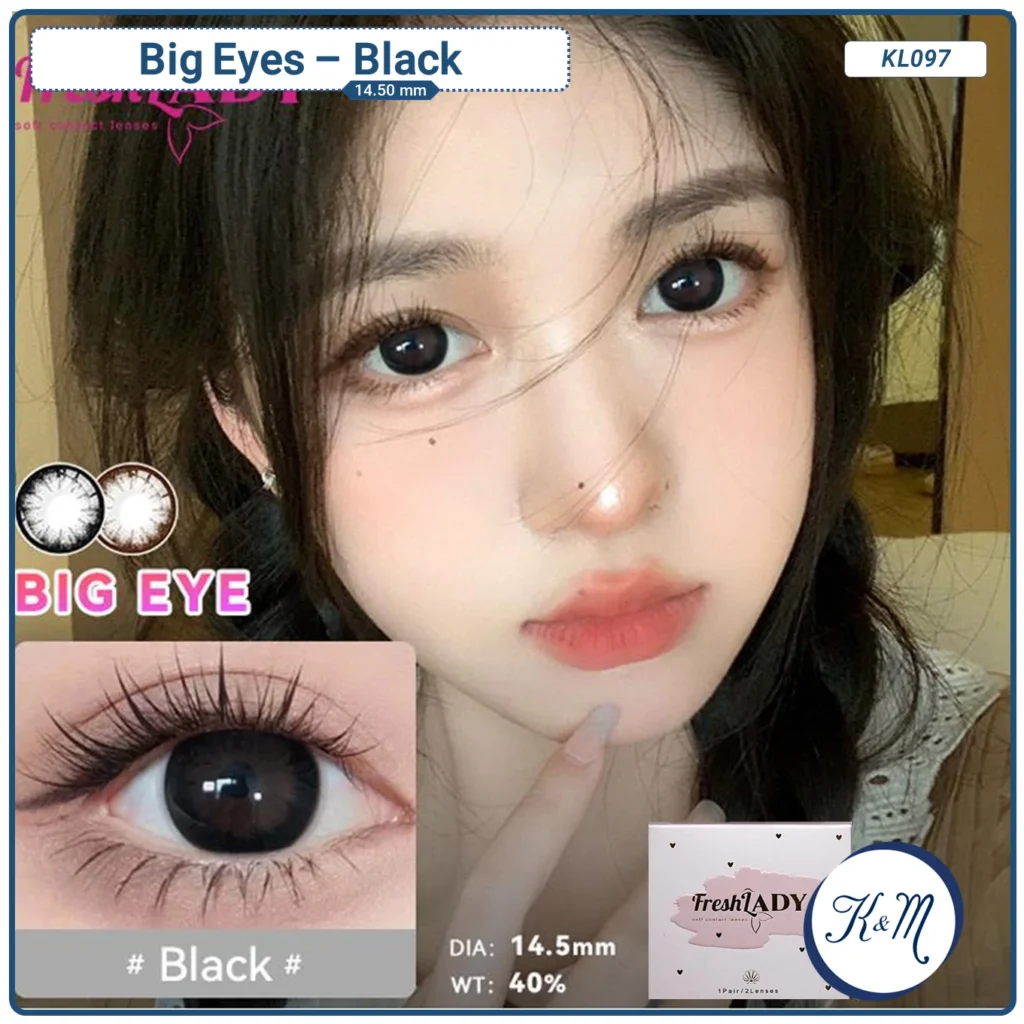 Lens FreshLady Big Eyes Black (KL097)