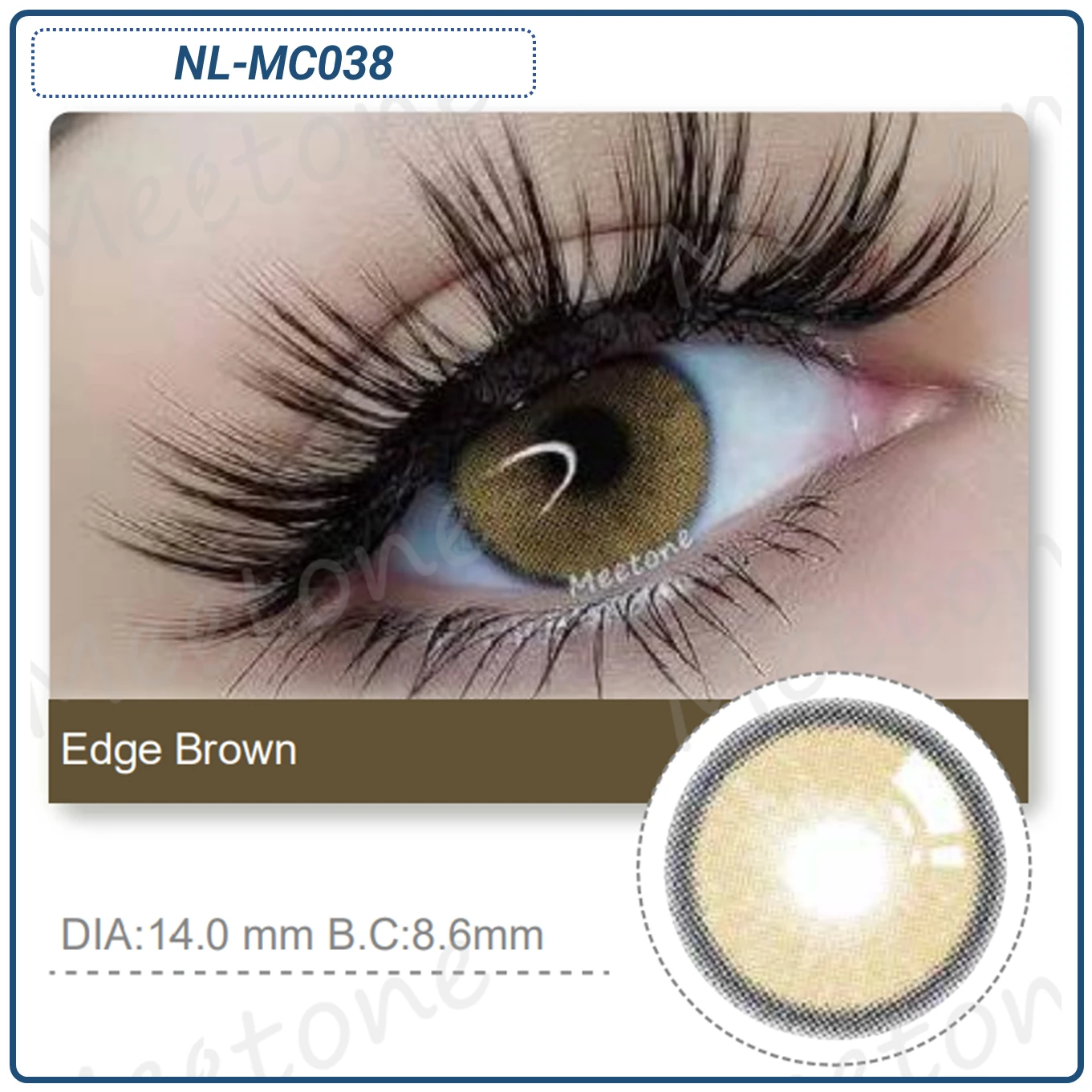 Lens Meetone Edge Brown (NL-MC038) - Image 2