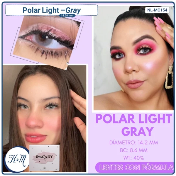 Lentilla FreshLady Polar Light Gray (NL-MC154)