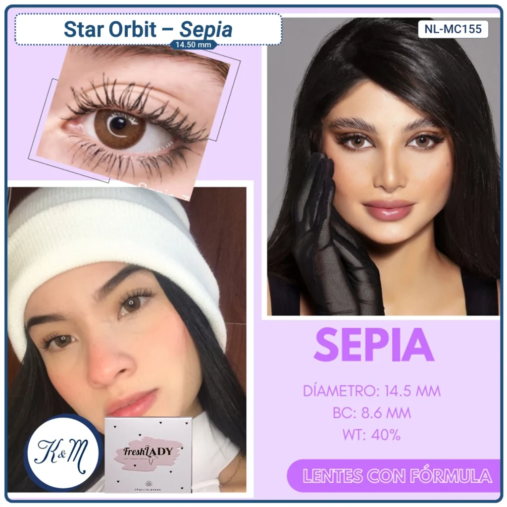Lens FreshLady Star Orbit Sepia (NL-MC155)