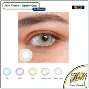 Lentilla Fancylook Pure Nature Crystal Gray (NL025)