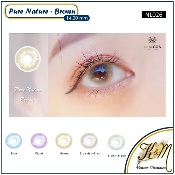 Lentilla Fancylook Pure Nature  Brown (NL026)