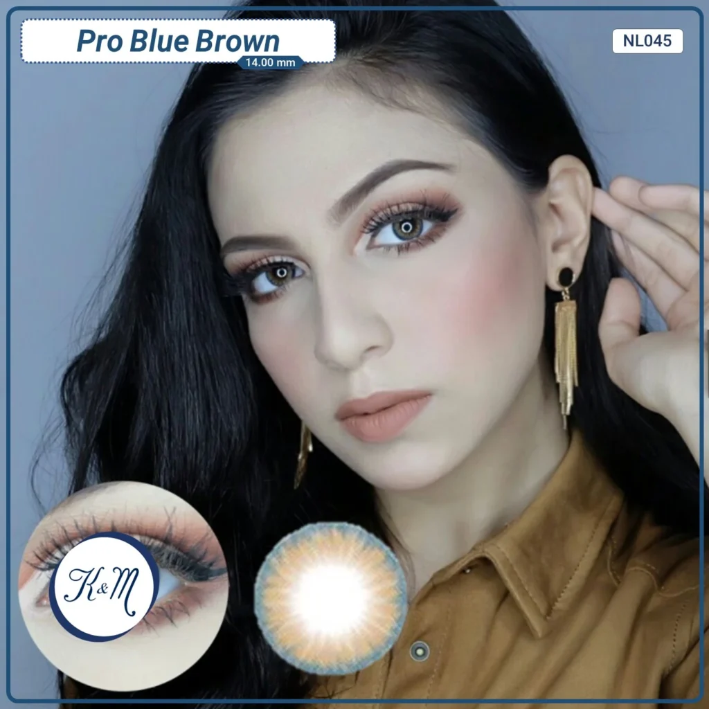 Lens Fancylook Pro Blue Brown (NL045)