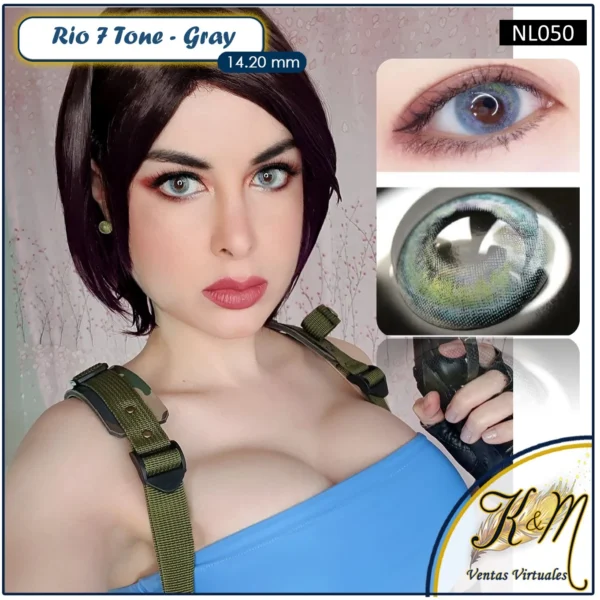 Lentilla Fancylook Rio 7 Tone
 Gray (NL050)