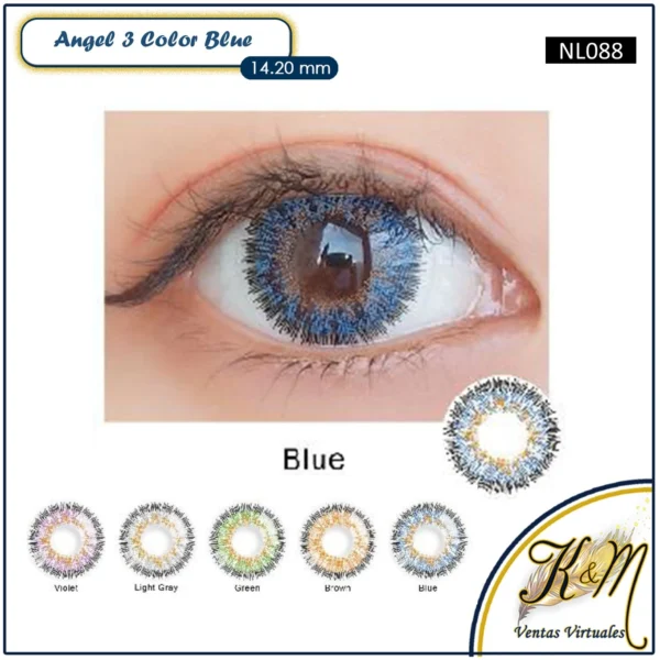 Lens Fancylook Angel 3 Color
 Blue (NL088)