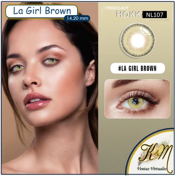 Lentilla FreshLady La Girl Brown (NL107)
