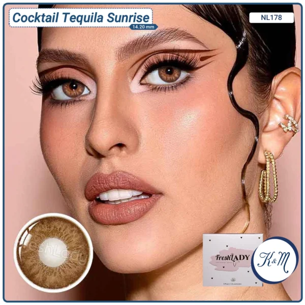 Lentilla FreshLady Cocktail Tequila Sunrise (NL178)