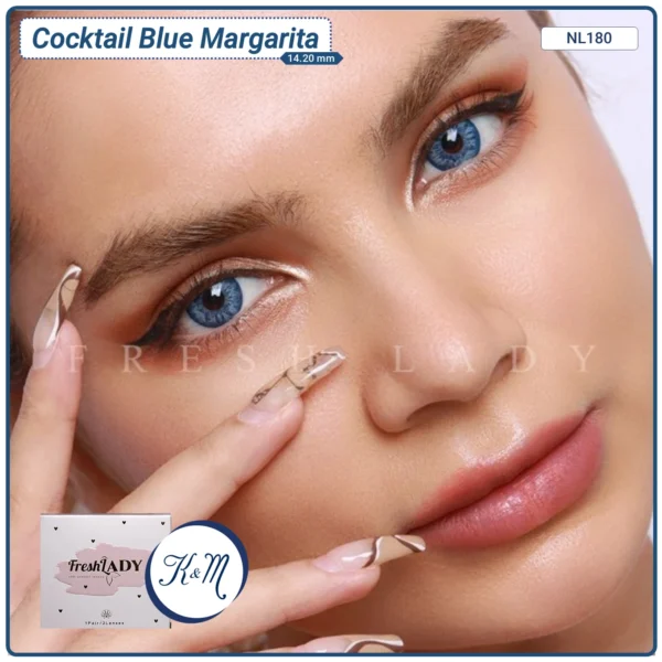 Lentilla FreshLady Cocktail Blue margarita (NL180)