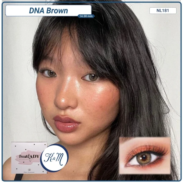 Lentilla FreshLady DNA Brown Hazel (NL181)
