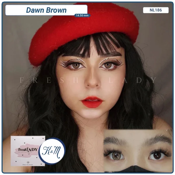 Lens FreshLady Dawn Brown (NL186)