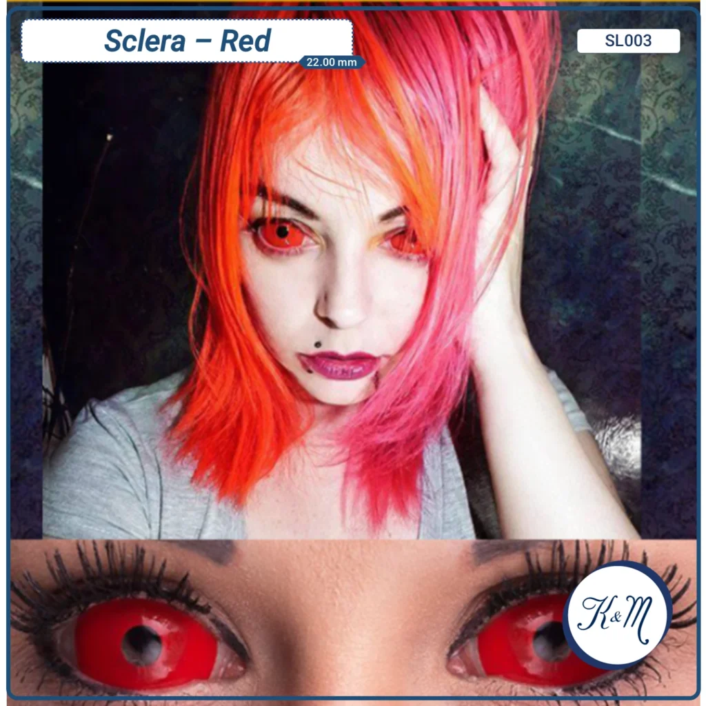 Lente Sclera Crazy Red (SL003)