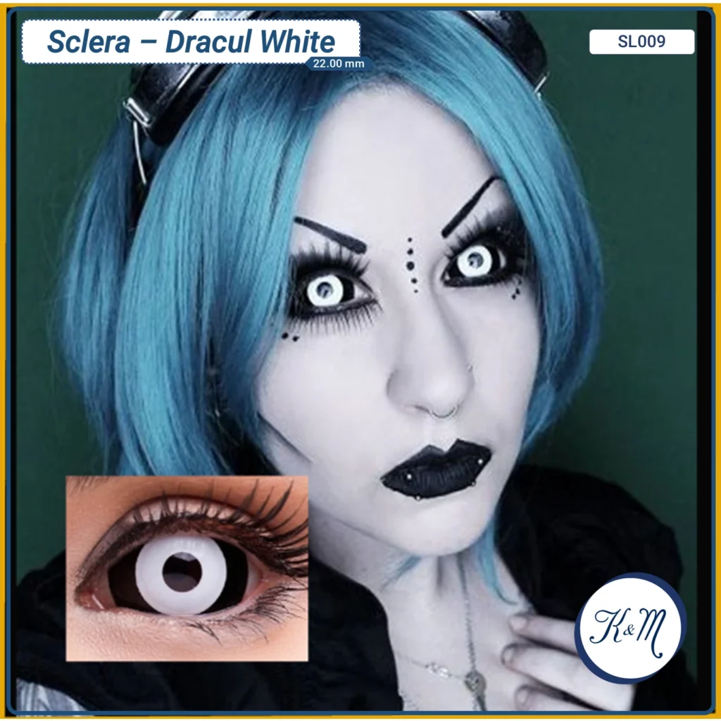Lente Sclera Dark Dracul Blanco (SL009)