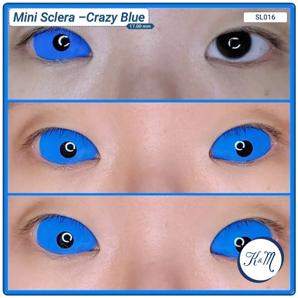 Lente Sclera Crazy Blue (SL016)