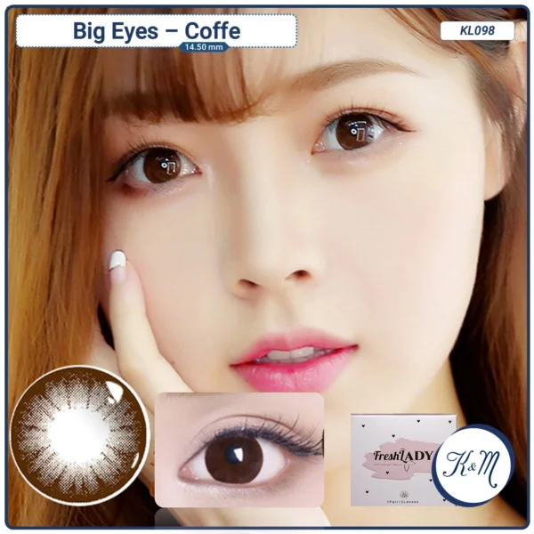 Lens FreshLady Big Eyes Coffee (KL098)