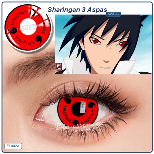 Pupilente Sharingan 3 Aspas (FL002A)