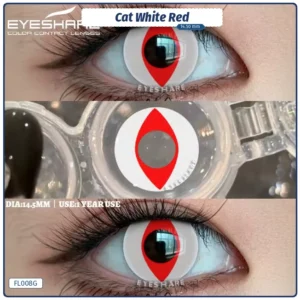 Lente Cat White Red (FL008G)
