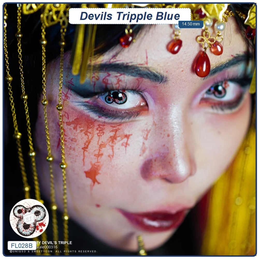 Lente Devils Tripple Blue (FL028B)